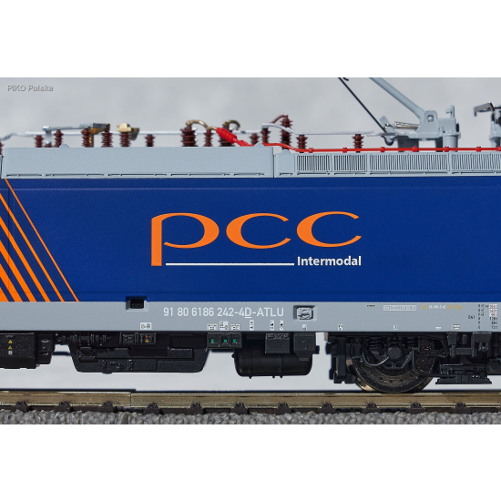 Lokomotywa Elektrowóz BR 186 PCC Intermodal Piko 59868 H0